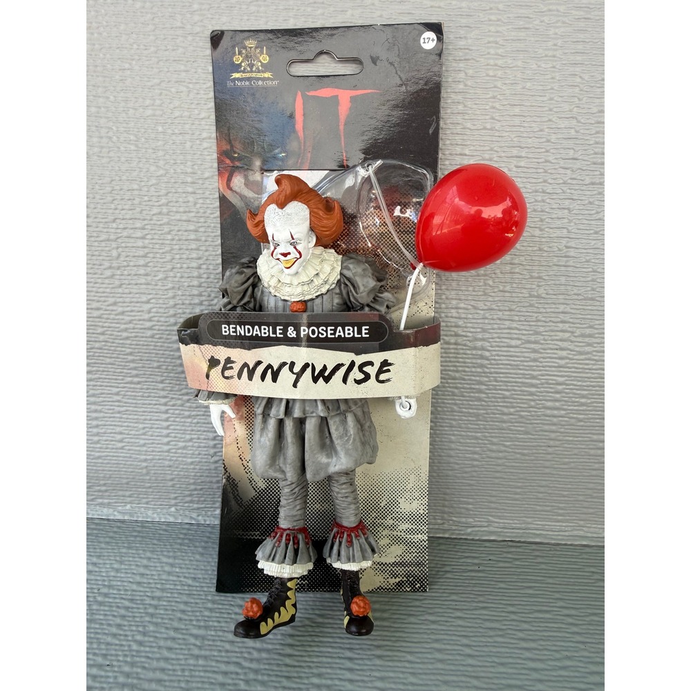 The Noble Collection IT Pennywise BendyFigs Bendable Action Figure Horror 7in